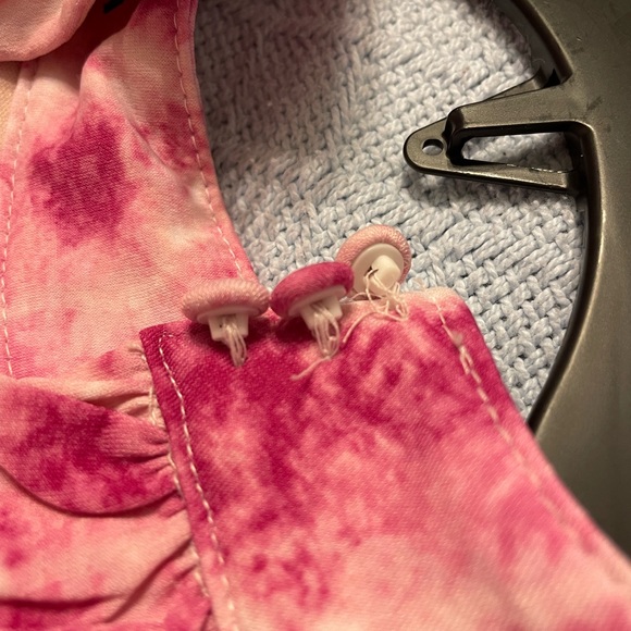 NWT pink tie-dye-look INC maxi dress - Picture 6 of 8